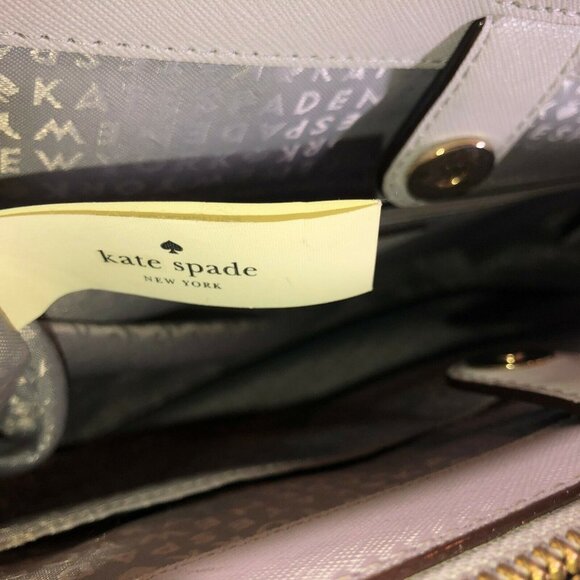 Kate Spade NY Charlotte Street Reena Tote Bag Stone Ice Gray Shoulder Purse - Picture 10 of 16